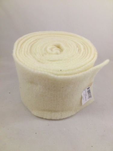 Felt wide 15 cm L= 5 m cream milk (WE04)